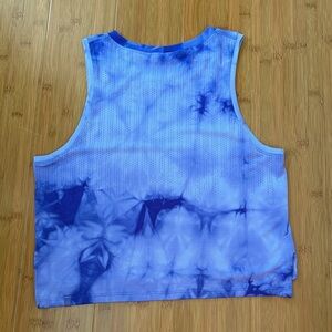 Lululemon Athletica Blue Tie-Dye Tank Top